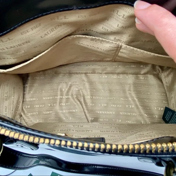 LAUREN Ralph Lauren Winford SP Convertible Satchel Handbag & Wallet Set - Picture 8 of 15